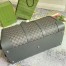 Gucci Savoy Large Duffle Bag in Grey GG Supreme Canvas