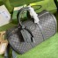 Gucci Savoy Small Duffle Bag in Grey GG Supreme Canvas
