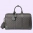 Gucci Savoy Small Duffle Bag in Grey GG Supreme Canvas