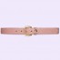 Gucci Crystal Horsebit Belt 30MM in Pink Crocodile Embossed Leather