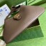 Gucci Aphrodite Medium Shoulder Bag in Dark Brown Leather