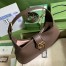Gucci Aphrodite Medium Shoulder Bag in Dark Brown Leather