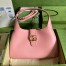 Gucci Aphrodite Medium Shoulder Bag in Pink Leather