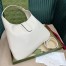 Gucci Aphrodite Medium Shoulder Bag in White Leather