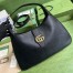 Gucci Aphrodite Large Shoulder Bag in Black Leather