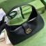 Gucci Aphrodite Large Shoulder Bag in Black Leather