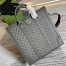 Gucci Ophidia Medium Tote Bag in Grey GG Supreme Canvas