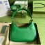 Gucci Aphrodite Small Shoulder Bag in Green Leather