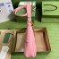 Gucci Aphrodite Small Shoulder Bag in Pink Leather