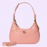 Gucci Aphrodite Small Shoulder Bag in Pink Leather