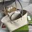Gucci Ophidia Medium Tote Bag in White Calfskin