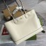 Gucci Ophidia Medium Tote Bag in White Calfskin