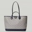 Gucci Ophidia Medium Tote Bag in Blue Supreme Canvas