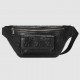 Gucci Belt Bag in Black GG Embossed Perforated Leather