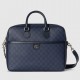 Gucci Ophidia GG Medium Briefcase in Blue GG Supreme Canvas