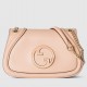 Gucci Blondie Small Shoulder Bag with Enamel G in Light Pink Leather